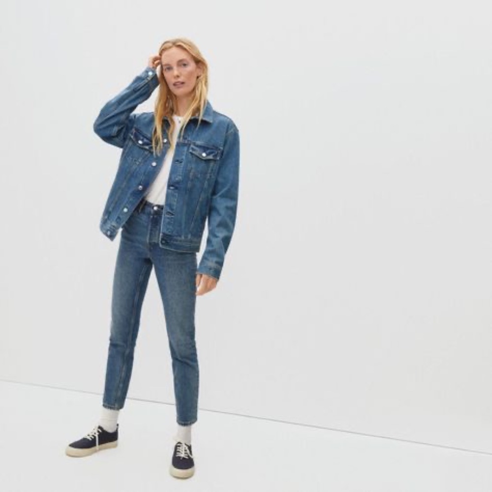 Everlane 90's Cheeky Jean Vintage Mid Blue 26 Ankle